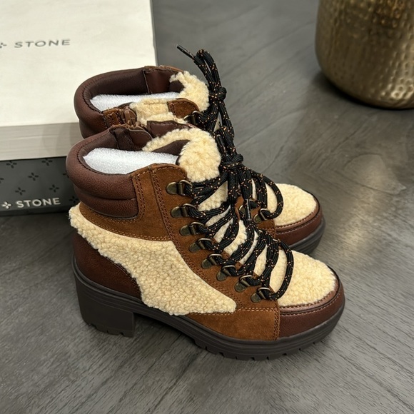 Sun + Stone Cookie Lace-Up Booties - Picture 5 of 8